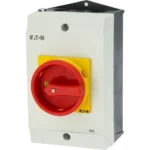 P1-25/I2/SVB/N Interruptor principal Maneta roja 3P+N 25A con caja IP65.