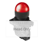 L2RR-L1R Cabezal de luz piloto tipo saliente tipo domo 22mm rojo