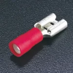 Terminal tipo faston hembra aislado 6.3X0.8 0.5-1.5mm² 22-16AWG 100pz Rojo