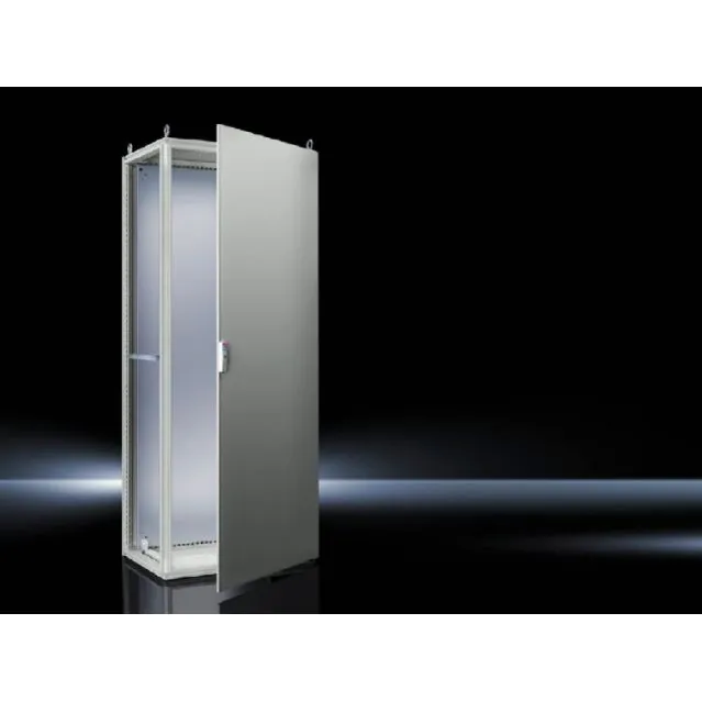 TS8 Armario de chapa de acero 1600Hx600Wx500Dmm 1 Puerta IP55 NEMA 12 RAL7035