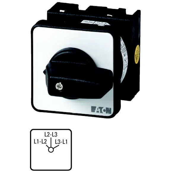 T0-2-15922/EZ Interruptor CAM Voltimetro 3XPH-PH S/0 3P 4contactos 20A P/central
