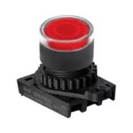 S2PR-P3R Botón pulsador redondo iluminado saliente 22mm momentáneo rojo