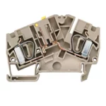 ZTR 6-2 Clema Roof seccionable 2 conex 6mm² 26-12AWG 30A 500VCA Beige