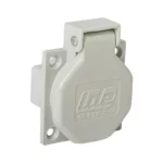 Base empotrar tipo schuko 16A 2P+T 250VCA Gris IP44