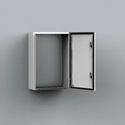 Gabinete mural de chapa de acero 1P 1000Hx600Wx260Dmm RAL7035 IP66 NEMA 12, 4