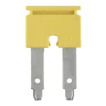 ZQV 16/2 Puente enchufable amarillo de 2 polos para WDU/ZDU/ZDK… de 16 mm²