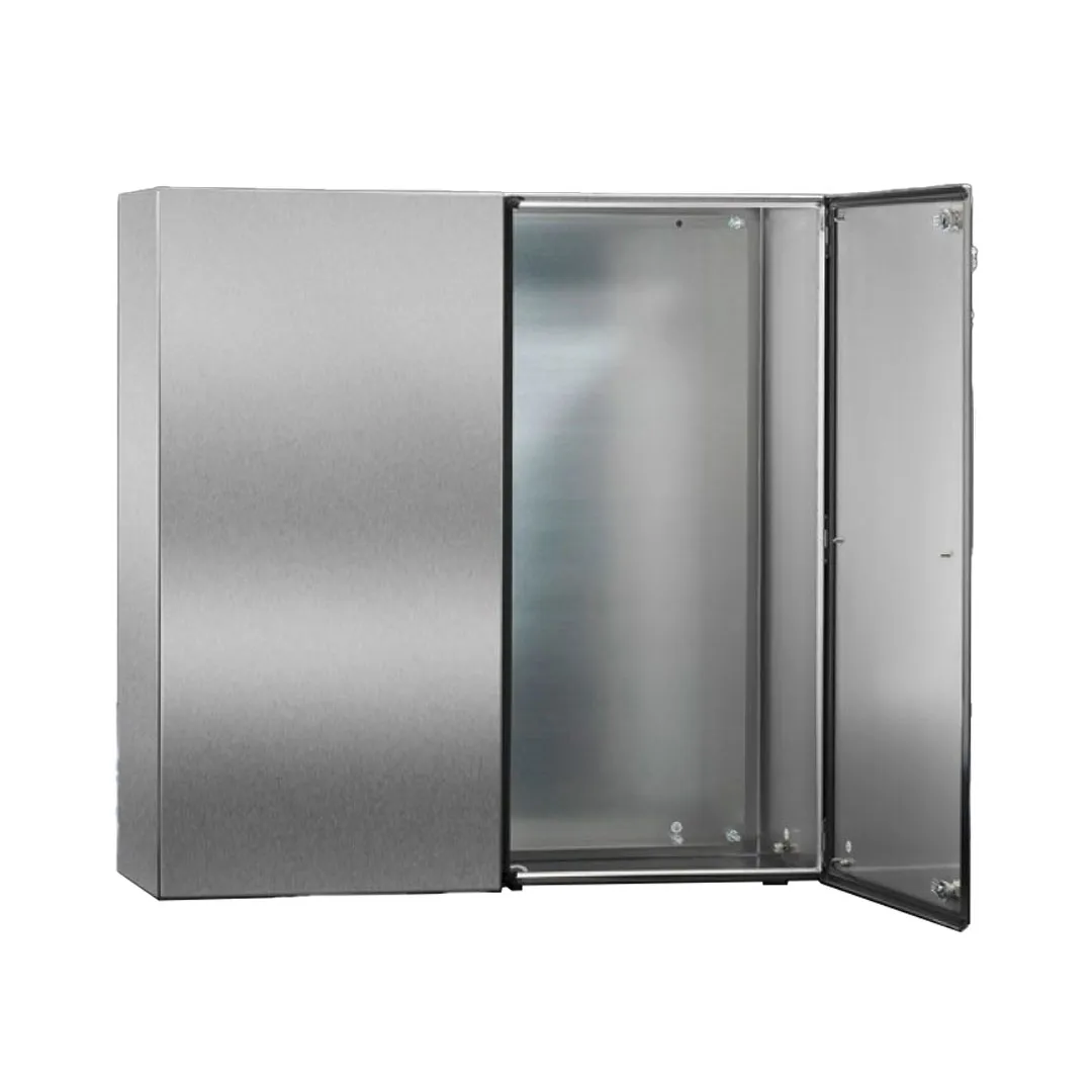 AE Gabinete mural de acero inoxidable AISI304 2P 1000Hx1000Wx300Dmm IP66 NEMA 12