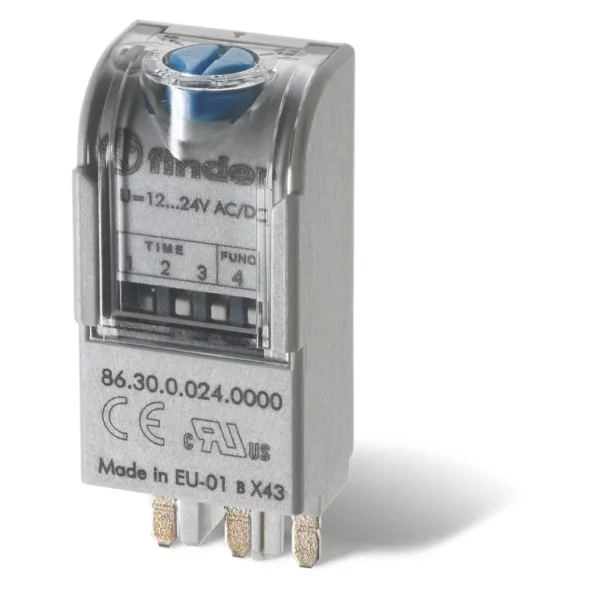 Módulo temporizado bifunción 230-240VAC 0.05s-100hr montaje en zocalo