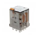 Relevador industrial octal B/amperimetrica 8 pines .3A CA 2CO 2NA2NC AgNi 10A 25