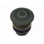 M22S-DRP-S-X0 Botón Hongo B/negro 22mm Mantenido -0- placa/Negro Cabezal/Negro