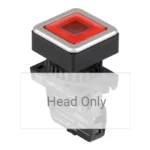 LQ3RF-L4R Indicador Luminoso cuadrado tipo Luz piloto rasante 30mm rojo