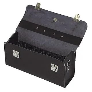 Tradition Maletin negro vacio de piel para herramientas 340Wx170Hx110Dmm