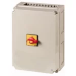 T6-160-6/I45/SVB/HI1 Interruptor CAM principal Maneta roja 6P 160A con caja IP65