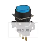 L16RR-EB Indicador Luminoso redondo tipo Luz piloto saliente 16mm azul