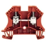 WDU 10 RT Clema de paso en color rojo 10mm² 18-6AWG 57A 1000VCA
