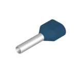 H2,5/21D ZH BL SV Terminal doble ferrul aislado 21L 2.5mm² 14AWG DIN Azul 5x50PZ