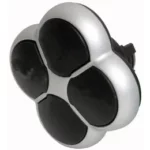 M22-D4-S RMQ-Titan Botón 4 vias Bisel plata 22mm Momentáneo sin inscripción