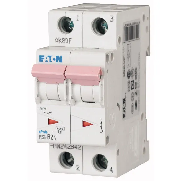 PLS6-B2/2-MW Xpole Interruptor termomagnético (ITM) 2P 2A 6kA Curva B