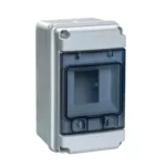 28462 Ecology Caja de distribución Sobreponer 4M 177Hx102Wx105Dmm IP65 V/Transp