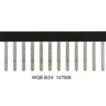 WQB B / 24 Puente atornillable paso 5.1 negro 24 polos para WDU 2.5/1.5/ZR/ZZ, W