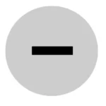 M22-XDL-W-X5 RMQ-Titan Lente para Botón D-Plano Blanco Símbolo —