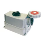 BASE MURAL ENCLAVAMIENTO 63A 3P+T 220-400V 11H ROJO IP66-IP67