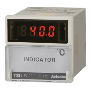 T3SI-N4NP4C Indicador de temperatura octal 48WX48H 0-400°C tipo-PT100 100-240VCA