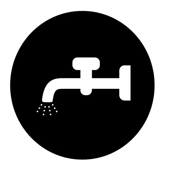 M22-XDH-S-X16 RMQ-Titan Placa para Botón D-Saliente Negro Símbolo -LIQUID-