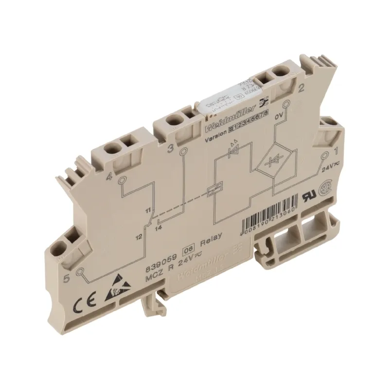 MCZ R 24Vdc 1CO TRAK Relé aplicaciones ferroviarias 6.1mm 24VCD 1CO 1NA1NC 6A 25
