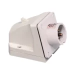 Clavija mural 16A 2P 42VCA 12h Blanco IP44