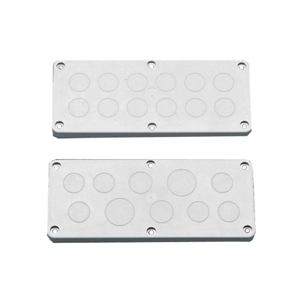 KL Placa de entrada de cables con 12 pretaladros PG13 de 220Hx90Wmm 5 piezas