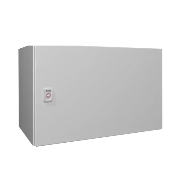 AX Gabinete mural de chapa de acero 1P 380Hx600Wx350Dmm RAL7035 IP66 NEMA 4