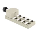 SAI-8-M 5P M12 ECO Distribuidor pasivo LED con 8 sockets M12 5P Capota IP68