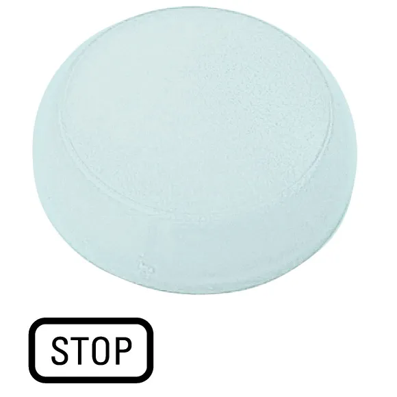 M22-XL-W-GB0 RMQ-Titan Lente para luz piloto Diseño-Plano color Blanco -STOP-