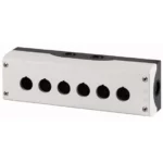 M22-I6 Caja Botónera 6 orificios 80HX252WX56Dmm color Gris