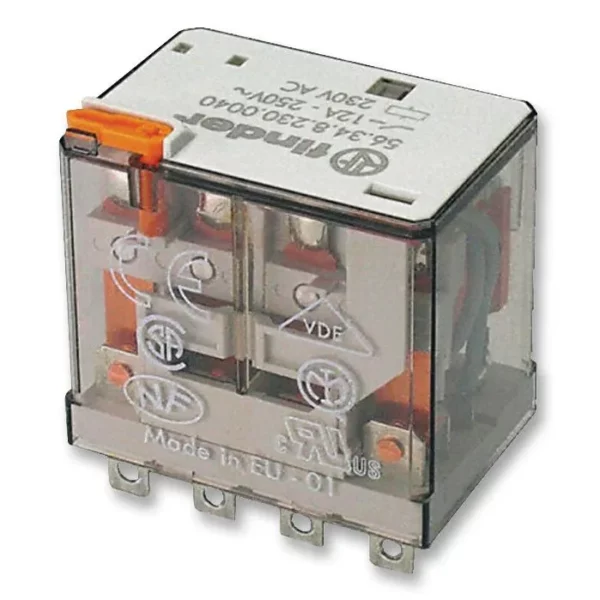 Relevador de potencia 14 pines 24VCD 4CO 4NA4NC AgNi 12A 250V