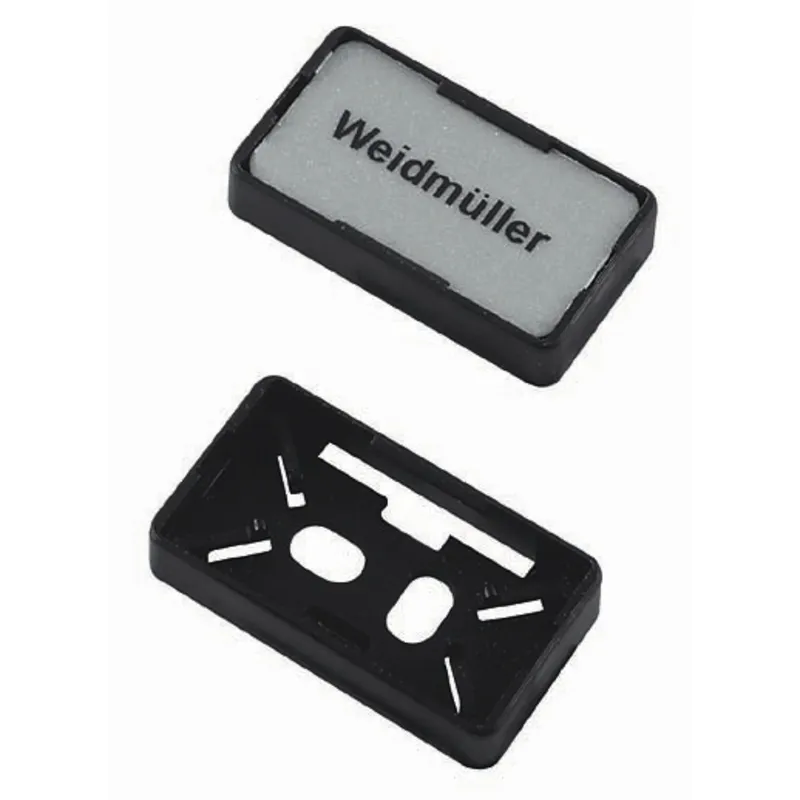 CC-H 15/17 Porta etiqueta para etiquetas MultiCard Blank 15Hx27Wmm Negra 75Pz