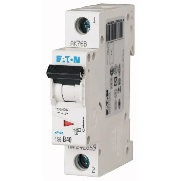 PLS6-B40-MW Xpole Interruptor termomagnético (ITM) 1P 40A 6kA Curva B