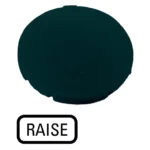 M22-XD-S-GB17 RMQ-Titan Placa para Botón diseño-Plano color Negro -RAISE-