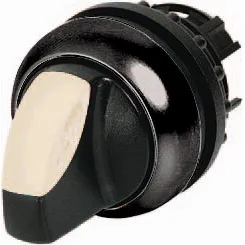 M22S-WRLK3-*/* Selector personalizable T/Palanca iluminado 3 pos B/negro 22mm