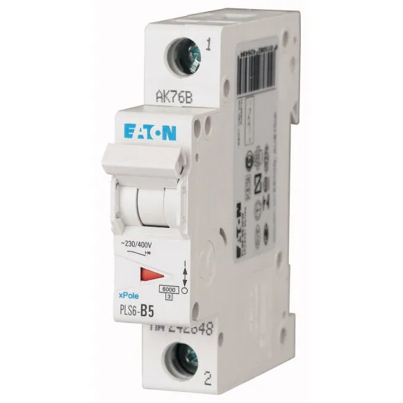 PLS6-C5-MW Xpole Interruptor termomagnético (ITM) 1P 5A 6kA Curva C