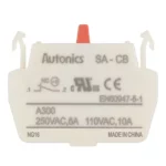 SA-CB Block de contacto singular NC 6A 220VCA para botonería 22/30mm