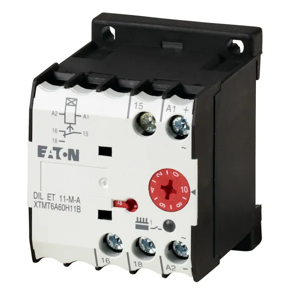 DILET11-M-A Relé de temporizado On-Delay (0.05s-60h) 24-240VUC 1CO IP20