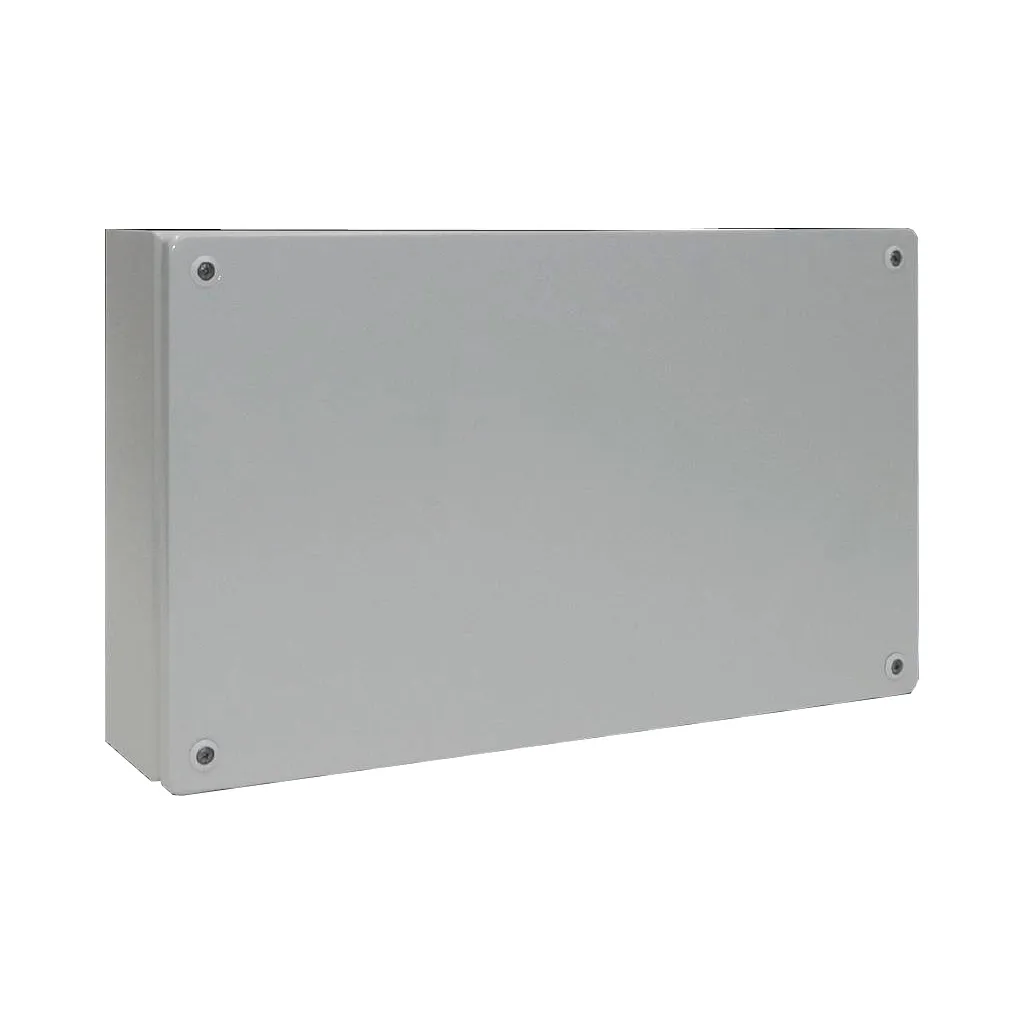 KL Caja de bornes de chapa de acero 300Hx500Wx120Dmm IP66 RAL7035 Sin placa.Mont