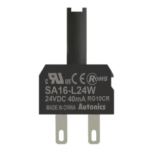 SA16-L24W Block LED singular 24VCA/CD para botonería 16mm blanco