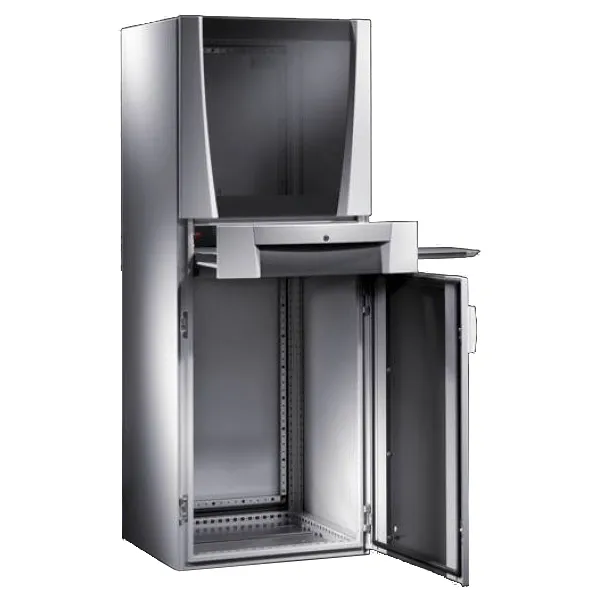 PC Armario para PC de chapa de acero 1600Hx600Wx636Dmm IP55 RAL7035