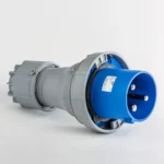 Clavija aérea 125A 2P+T 230VCA 6h Azul IP66-IP67