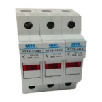 Portafusible tripolar 8.5X31.5mm 20A 690VAC 100kA Montaje riel DIN