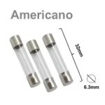 Fusible tipo americano 1/4×1 1/4″ accionamiento rápido 10A 250V