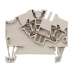 ZDU 2.5-2 Clema Roof de paso 2 conexiones 2.5mm² 26-12AWG 24A 800VCA Beige